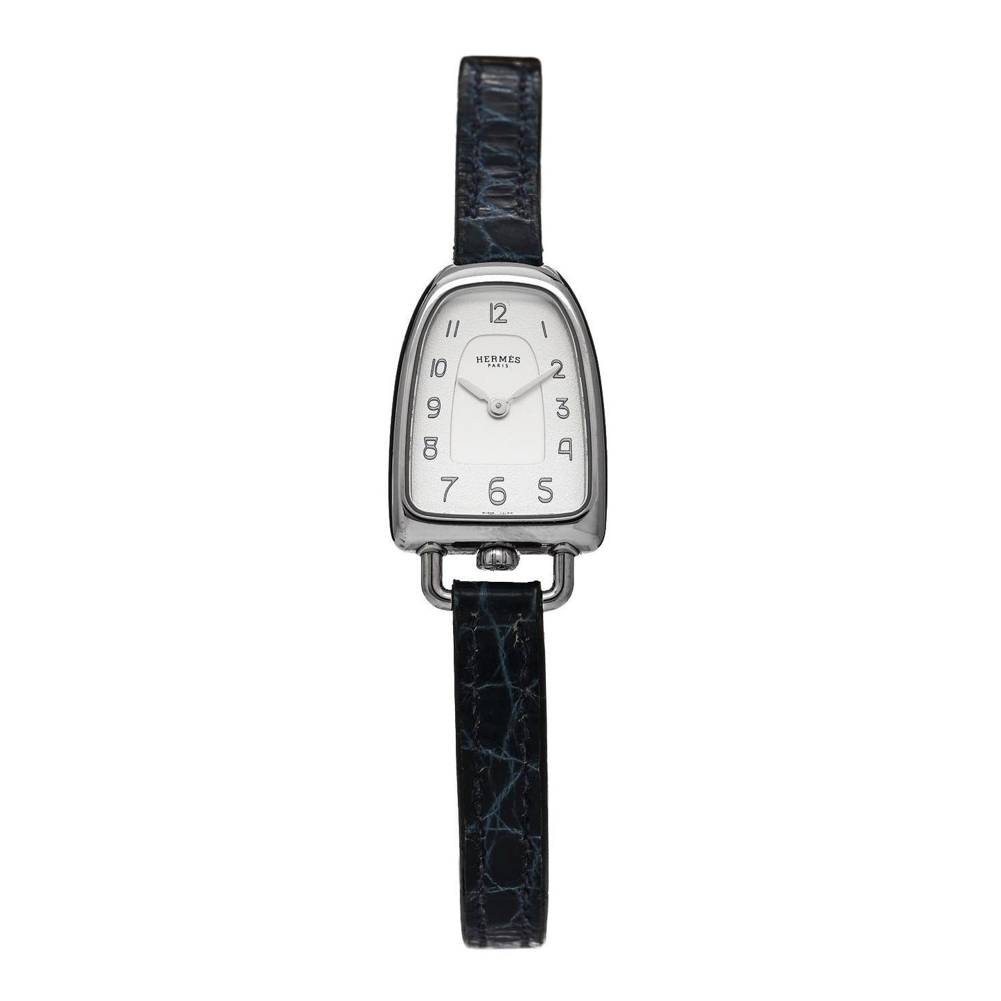 Stainless Steel Alligator 20mm Galop Quartz Watch Bleu Saphir