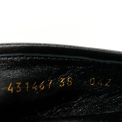 Gucci Velvet GG Monogram Horsebit Womens Jordaan Loafers 38 Brown Black 10 of 10