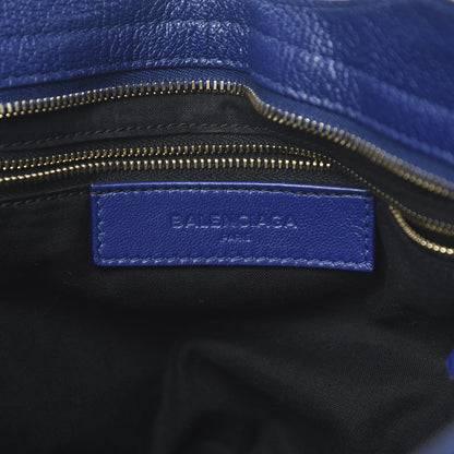 Balenciaga Chevre Gold Metallic Edge Hardware City Bleu Roi 5 of 9