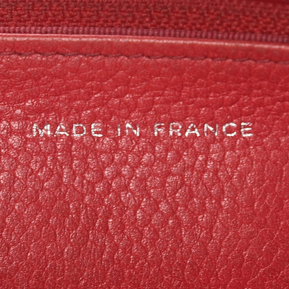 Chanel Caviar Quilted Wallet on Chain WOC Red 9 of 18