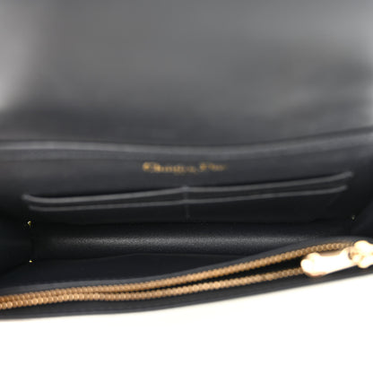 Christian Dior Patent Micro-Cannage Diorama Wallet on Chain Pouch White 5 of 11