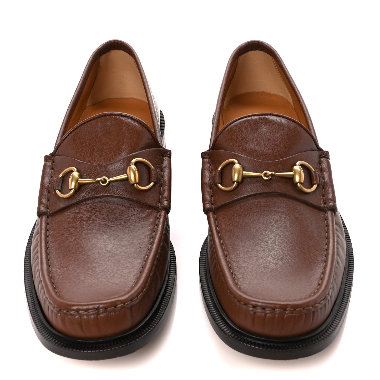 Goatskin Mens Horsebit Loafers 11 Brown Sugar