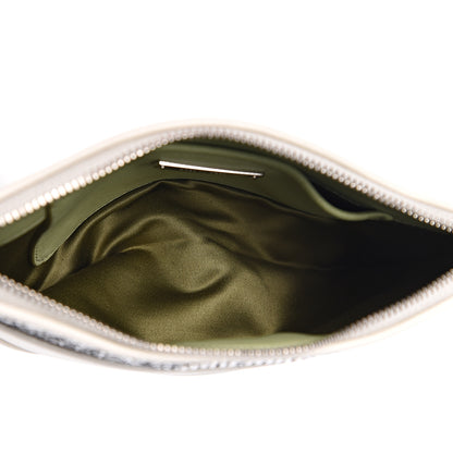 Miu Miu Nappa Glitter Clutch Wristlet Pistacchio Bianco 4 of 6