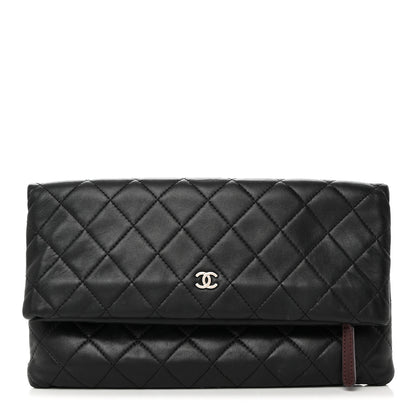 Chanel Lambskin Quilted CC Beauty Clutch Black 1 of 8