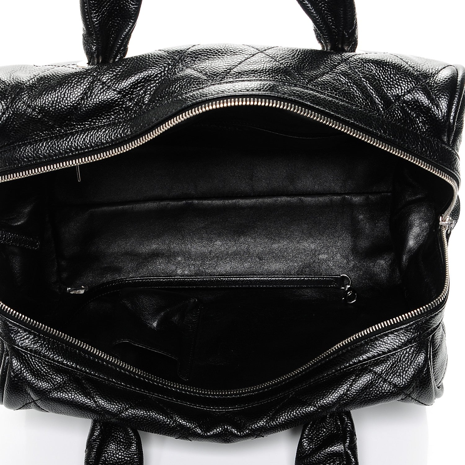 Chanel Caviar Quilted CC Timeless Bowler Black 5 of 7