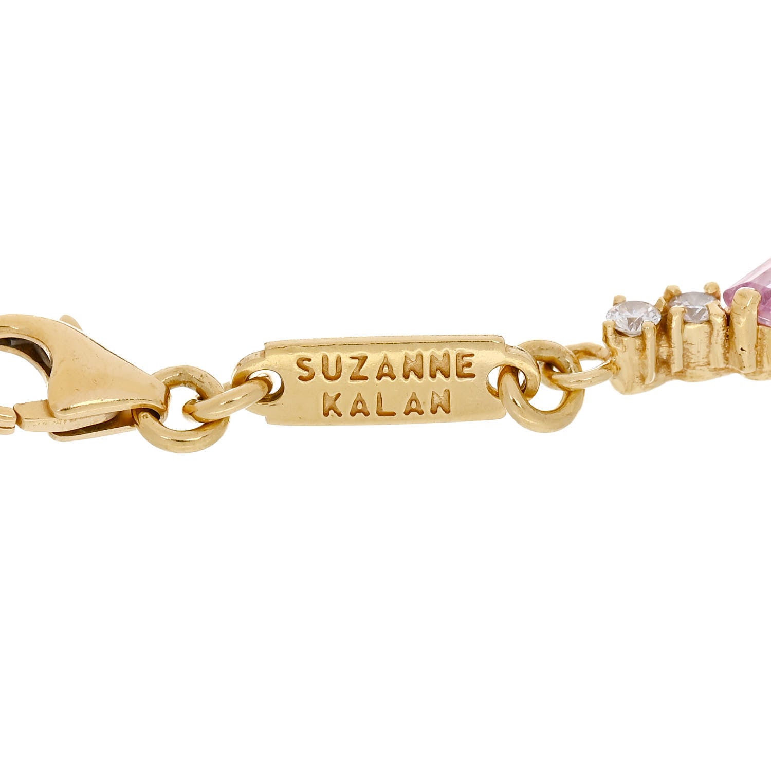 Suzanne Kalan 18K Rose Gold Rainbow Sapphire La Fantaisie Star Dust Bracelet 3 of 4