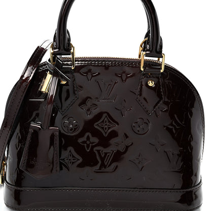 Louis Vuitton Vernis Alma BB Amarante 8 of 10