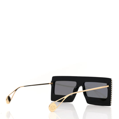 Gucci Acetate Crystal Mask-Frame Sunglasses GG0431S Black 4 of 7