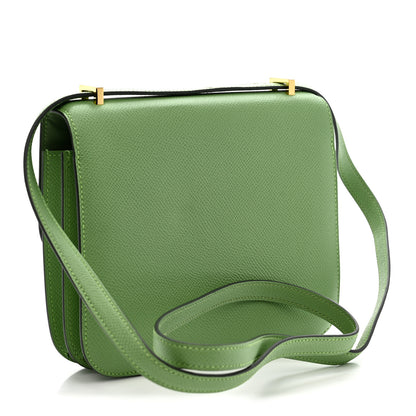 Hermes Epsom Constance 18 Vert Criquet 3 of 11