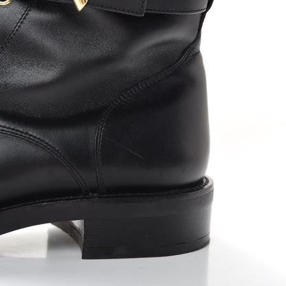 Louis Vuitton Calfskin Wonderland Ranger Boots 39 Black 11 of 14