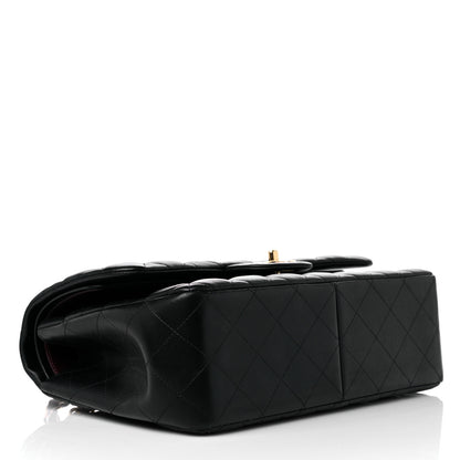 Chanel Lambskin Quilted Jumbo Double Flap Black 4 of 15