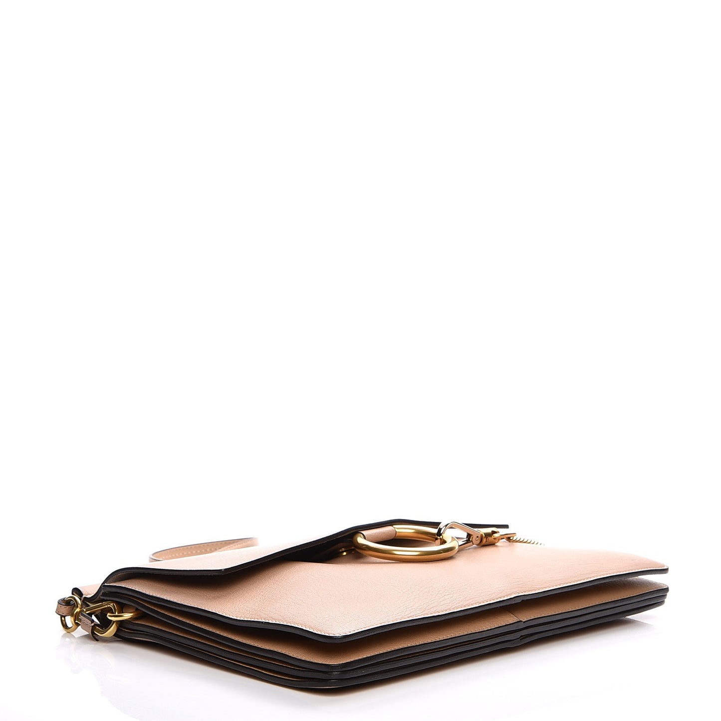 Calfskin Medium Faye Shoulder Bag Biscotti Beige