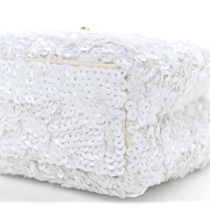 Chanel Sequin Nano Kelly Shopper White 10 of 11