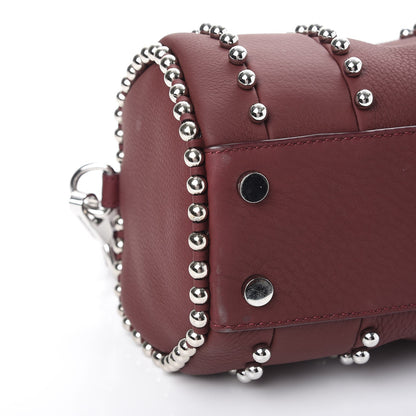 Alexander Wang Calfskin Studded Mini Rockie Matte Beet Rodium Hardware 8 of 10