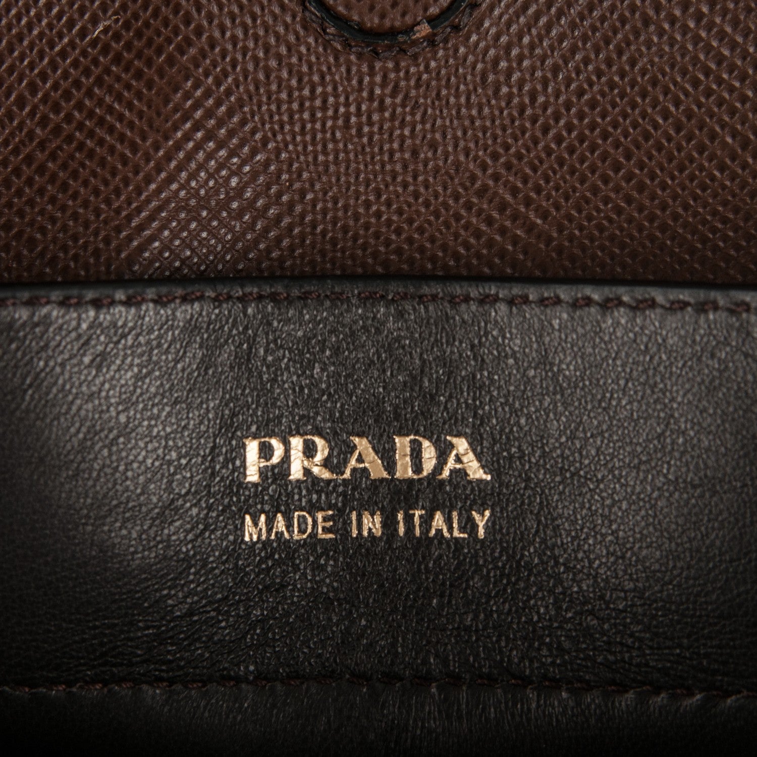 Prada Saffiano Cuir Small Double Bag Cacao 6 of 6