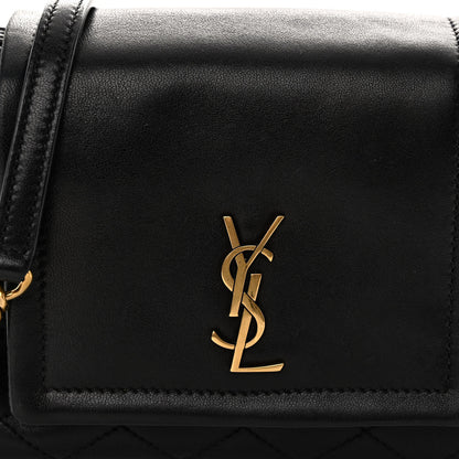 Saint Laurent Lambskin Quilted Monogram Mini Nolita Black 7 of 9