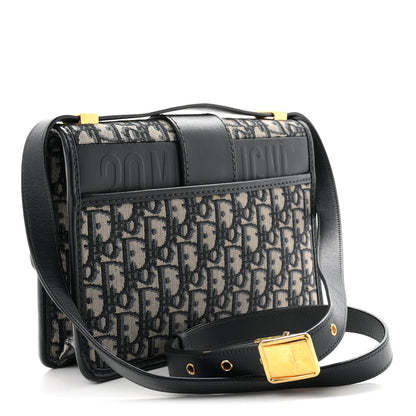 Christian Dior Oblique 30 Montaigne Flap Bag Blue 3 of 10