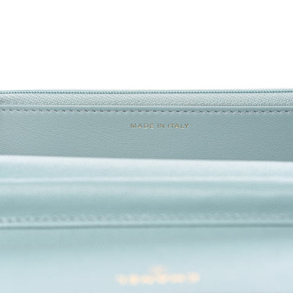 Chanel Caviar Quilted Wallet On Chain WOC Light Blue 6 of 9
