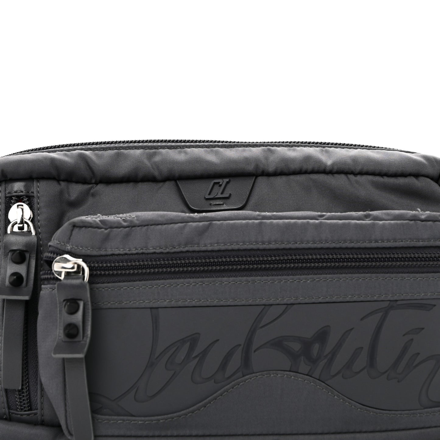 Nylon Loubideal Sneaker Sole Belt Bag Grey