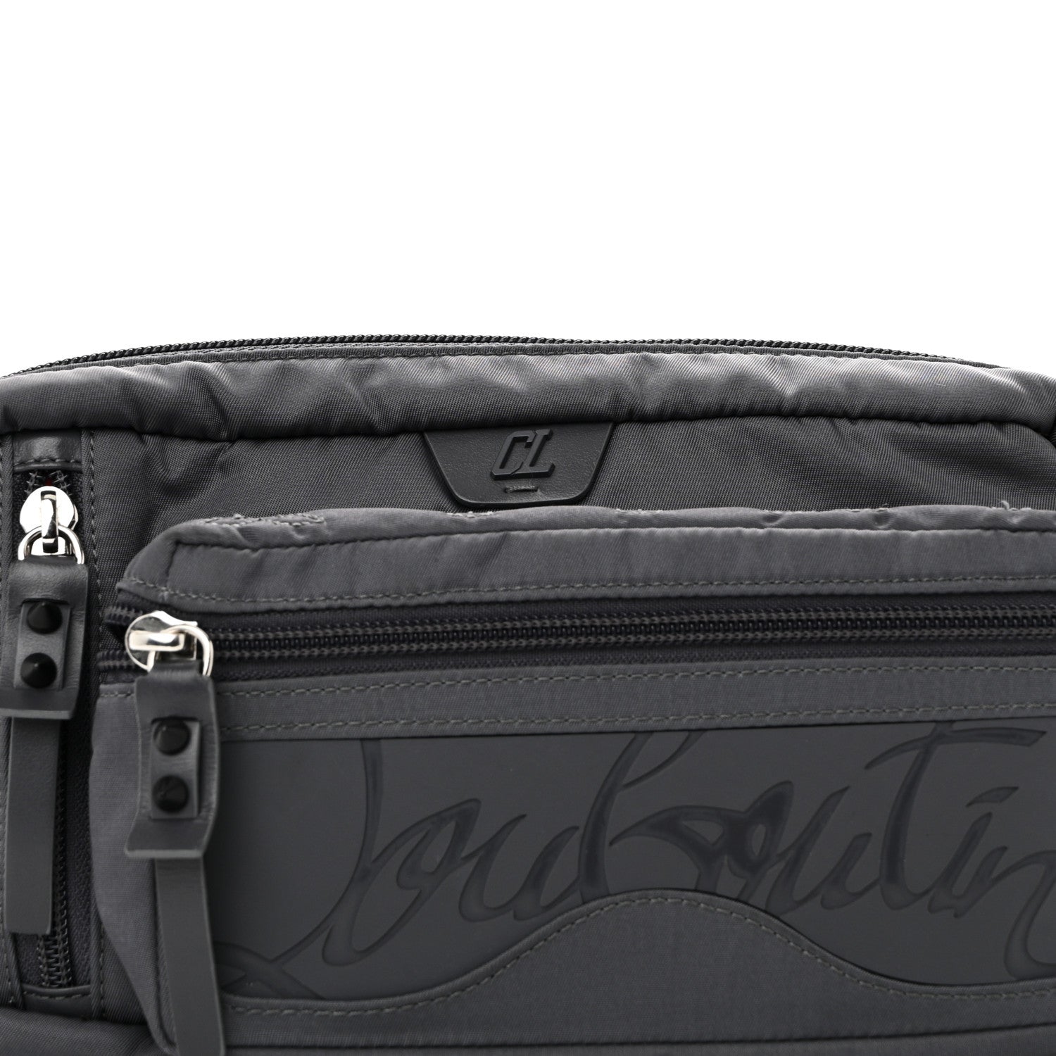 Christian Louboutin Nylon Loubideal Sneaker Sole Belt Bag Grey 8 of 10