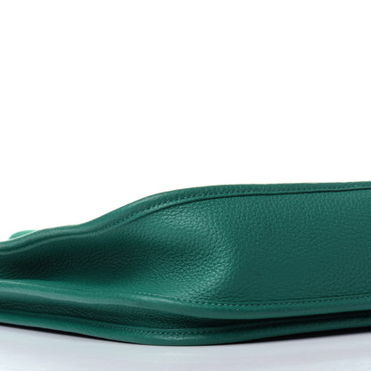Hermes Taurillon Clemence Evelyne III PM Vert Vertigo 6 of 10