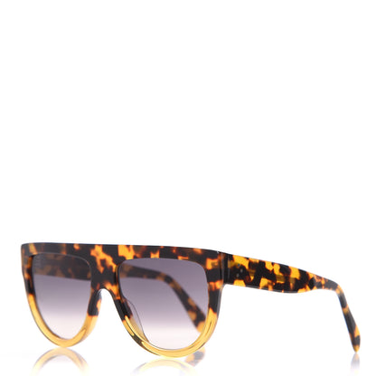Celine Acetate Aviator Sunglasses CL 40001 Havana 1 of 8