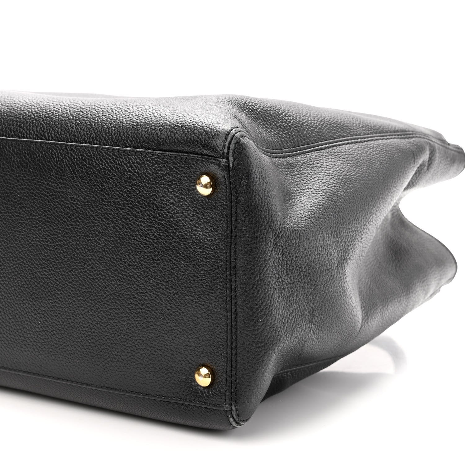 Chanel Calfskin Cerf Executive Shopper Tote Black 8 of 9
