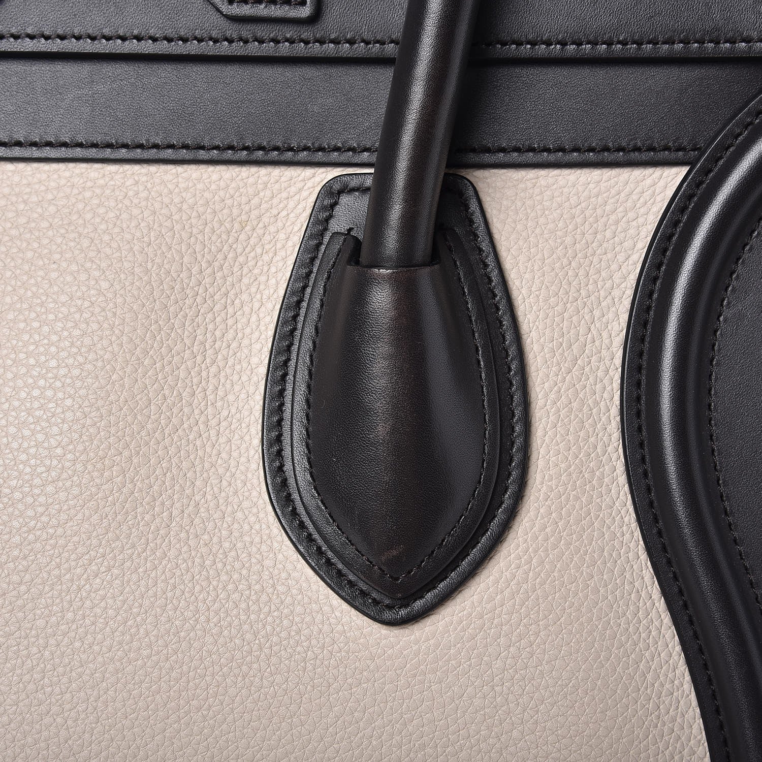 Celine Baby Grained Calfskin Nubuck Mini Luggage Daffodil 10 of 14
