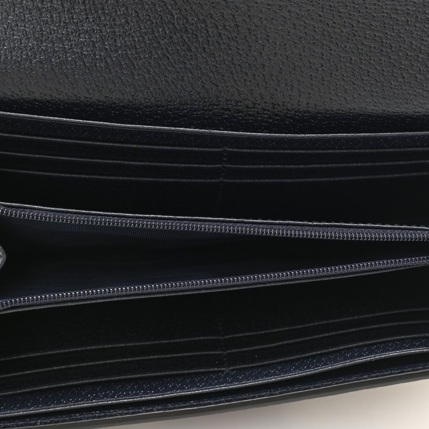 GG Supreme Monogram Textured Calfskin Web Ophidia Continental Wallet Beige Blue