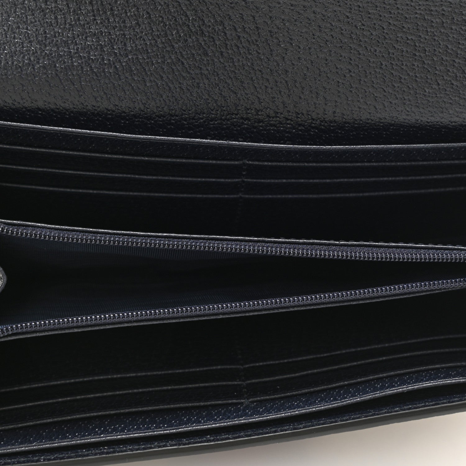 Gucci GG Supreme Monogram Textured Calfskin Web Ophidia Continental Wallet Beige Blue 5 of 8