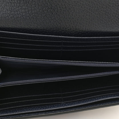 Gucci GG Supreme Monogram Textured Calfskin Web Ophidia Continental Wallet Beige Blue 5 of 8