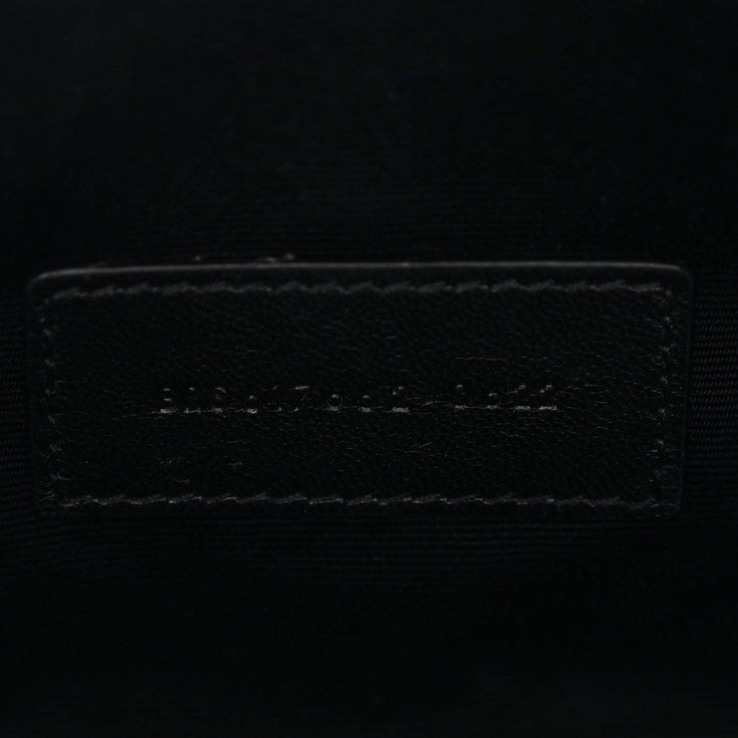 Grain De Poudre Matelasse Chevron Monogram Monochrome Envelope Clutch Black