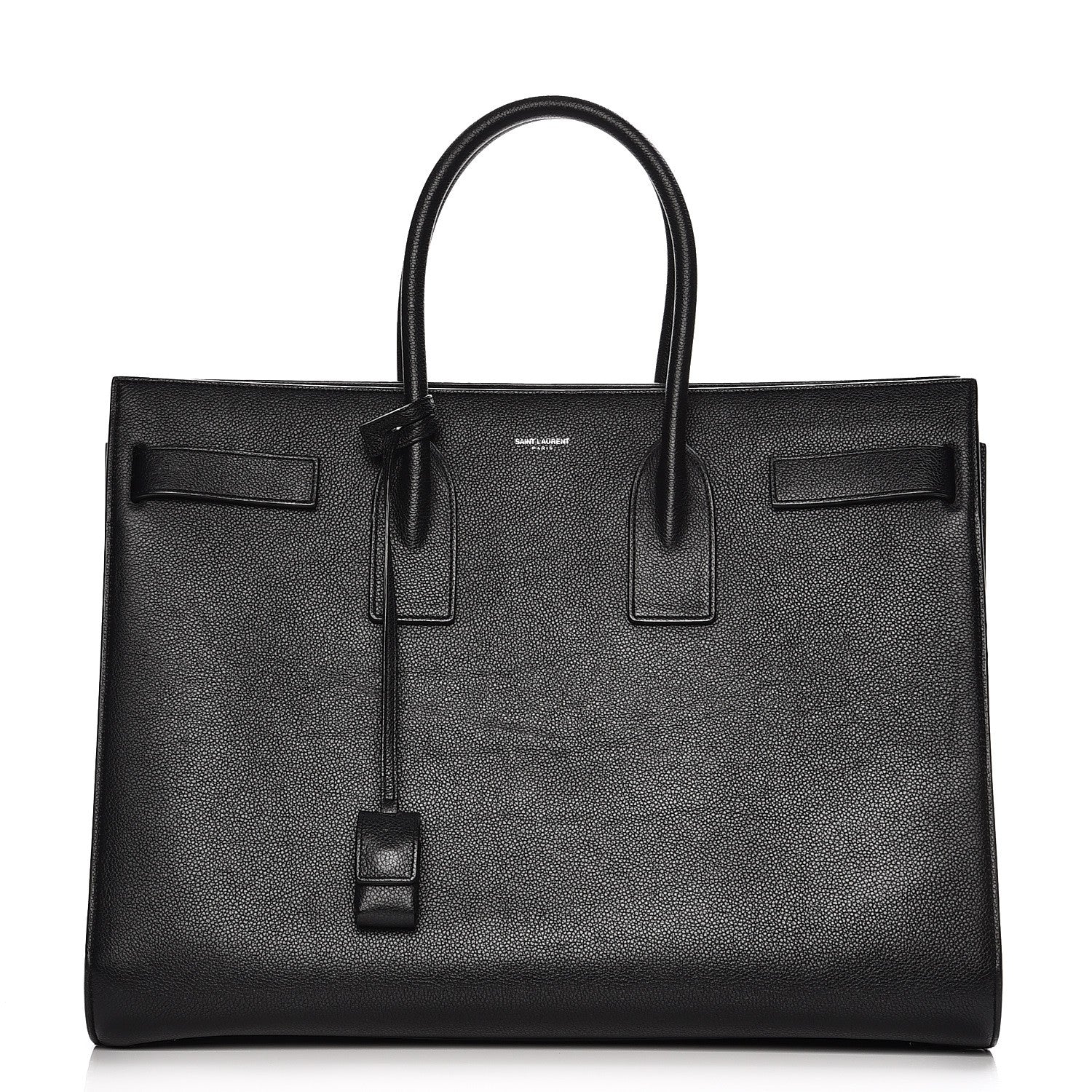 Saint Laurent Grained Calfskin Large Sac De Jour Carryall Black 1 of 18