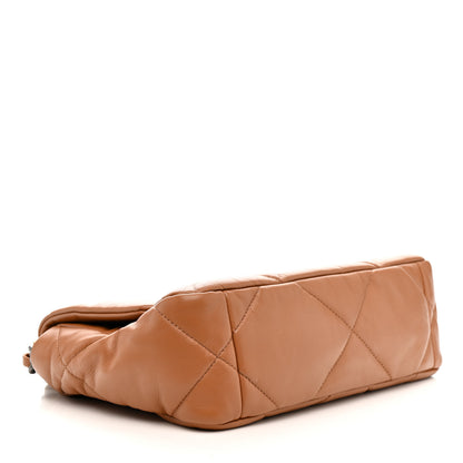 Chanel Lambskin Quilted Medium Chanel 19 Flap Brown 4 of 12