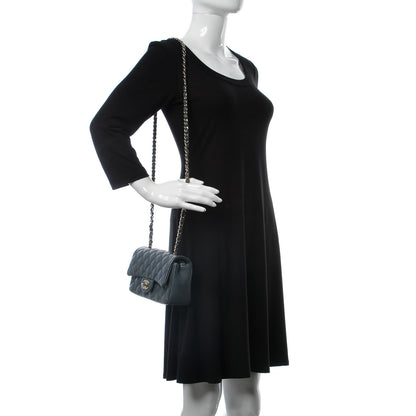 Chanel Caviar Quilted Mini Rectangular Flap Dark Grey 2 of 7