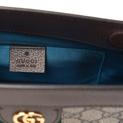 Gucci GG Supreme Monogram Web Small Ophidia Chain Shoulder Bag Brown 6 of 9