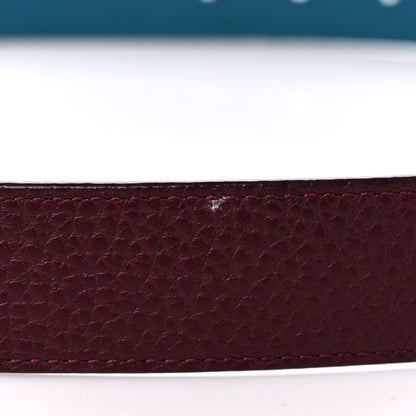 Louis Vuitton Taurillon Calfskin 30mm LV Initiales Reversible Belt 85 34 Black Navy 5 of 6