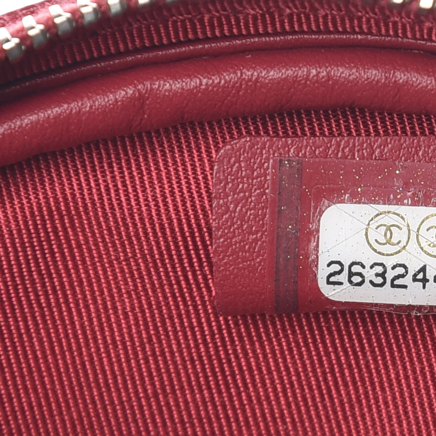 Chanel Caviar Quilted Zip Around Classic Coin Purse Dark Pink 7 of 8