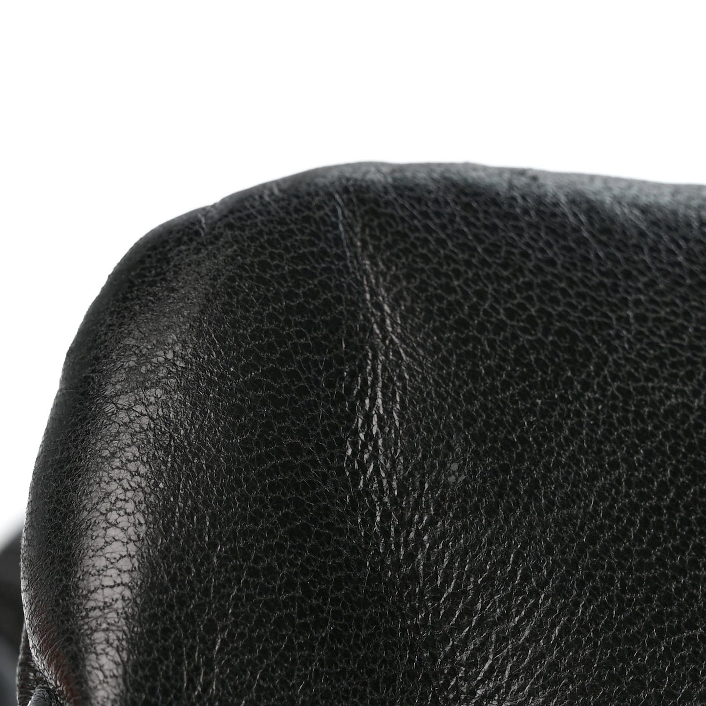 Nappa Soft Padded Logo Embossed Triangle Quilted Small Shoulder Bag Black