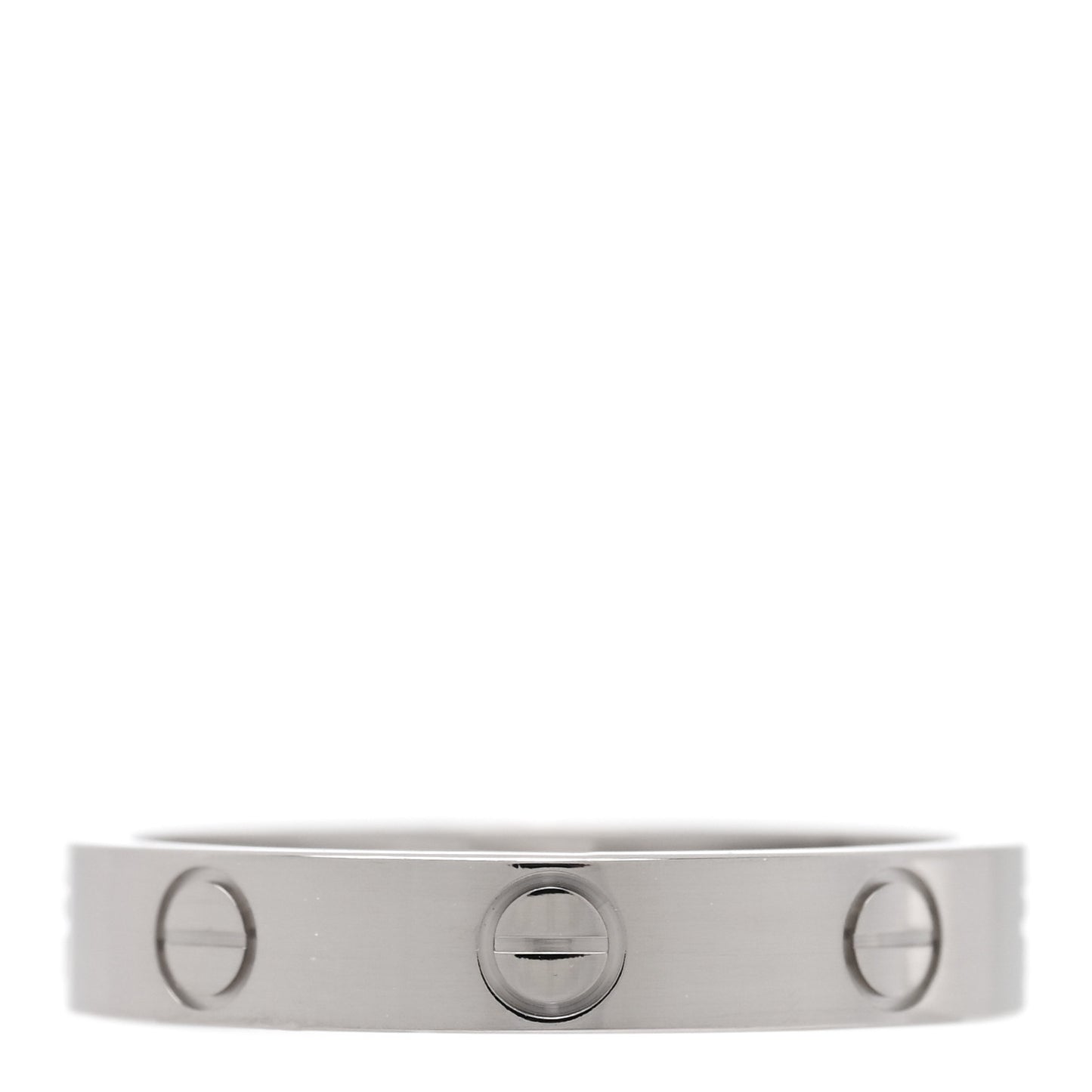18K White Gold 3.5mm LOVE Wedding Band Ring 54 7