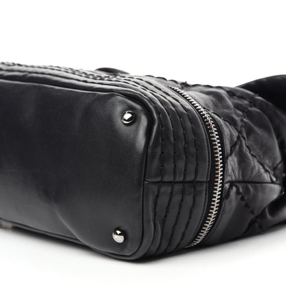 Chanel Calfskin Stitched Large Expandable Flap Bag Black 11 of 16