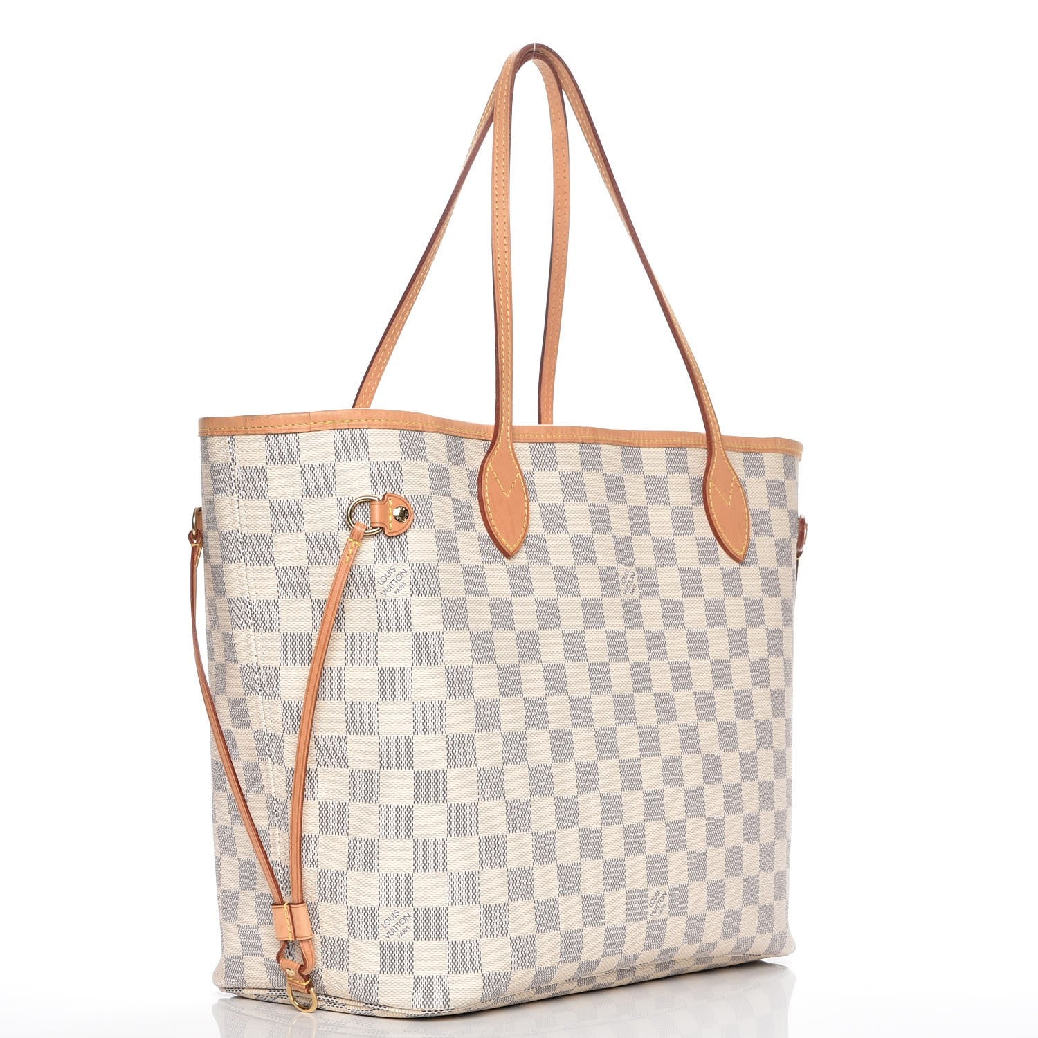 Louis Vuitton Damier Azur Neo Neverfull MM Rose Ballerine 3 of 13