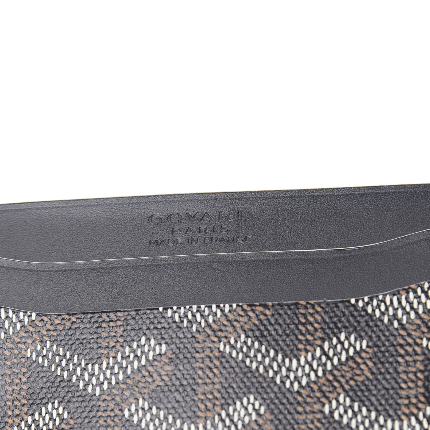 Goyardine Saint Sulpice Card Holder Black