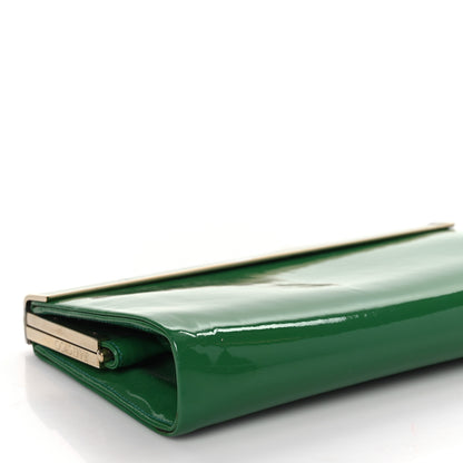 Jimmy Choo Patent Cayla Clutch Jade 8 of 9