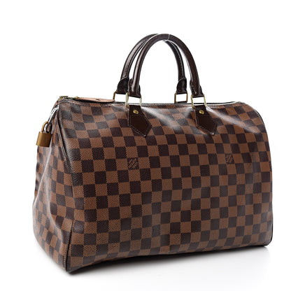 Louis Vuitton Damier Ebene Speedy 35 2 of 17