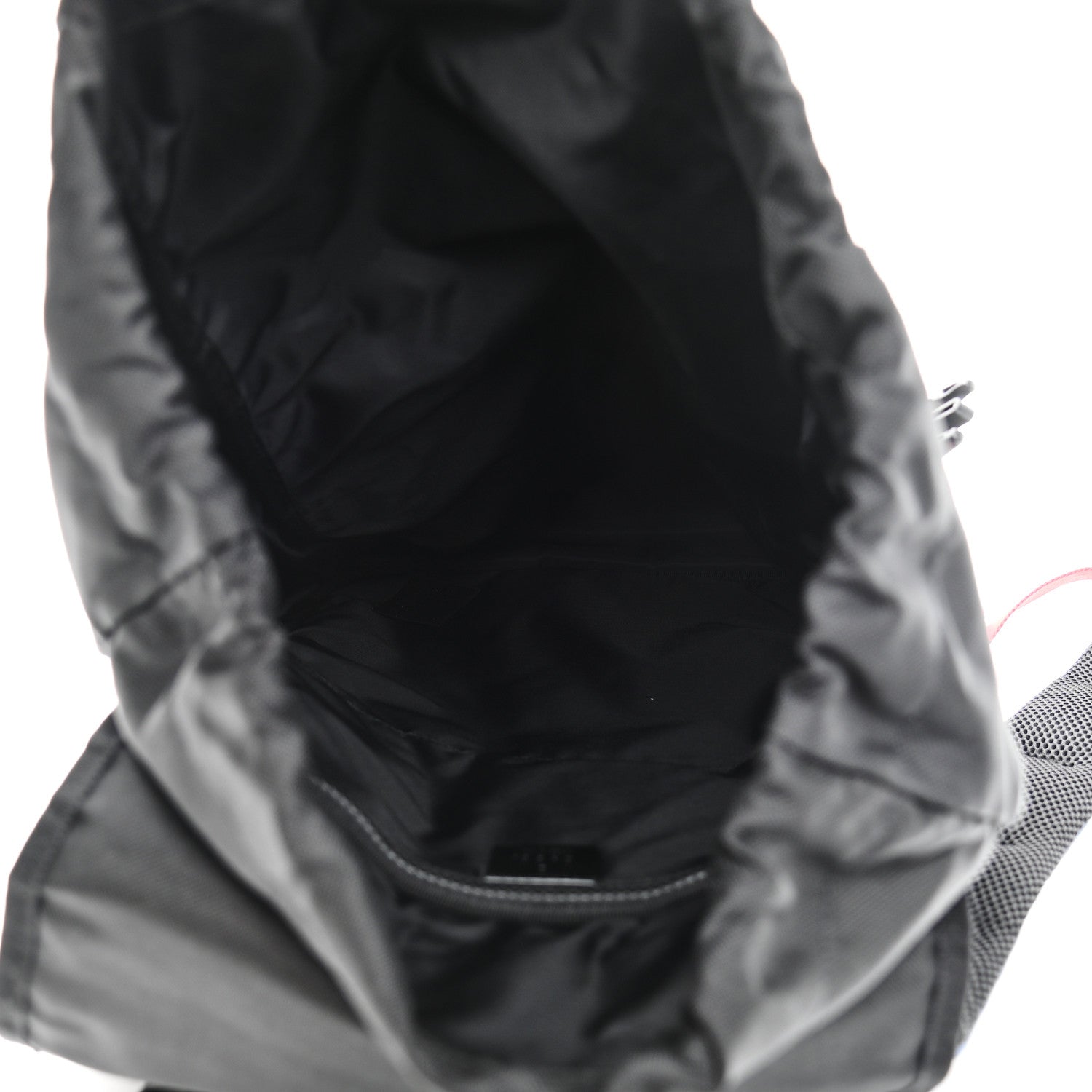 Gucci Techno Canvas Web L'Aveugle Par Amour Embroidered Double Buckle Backpack Black 5 of 12