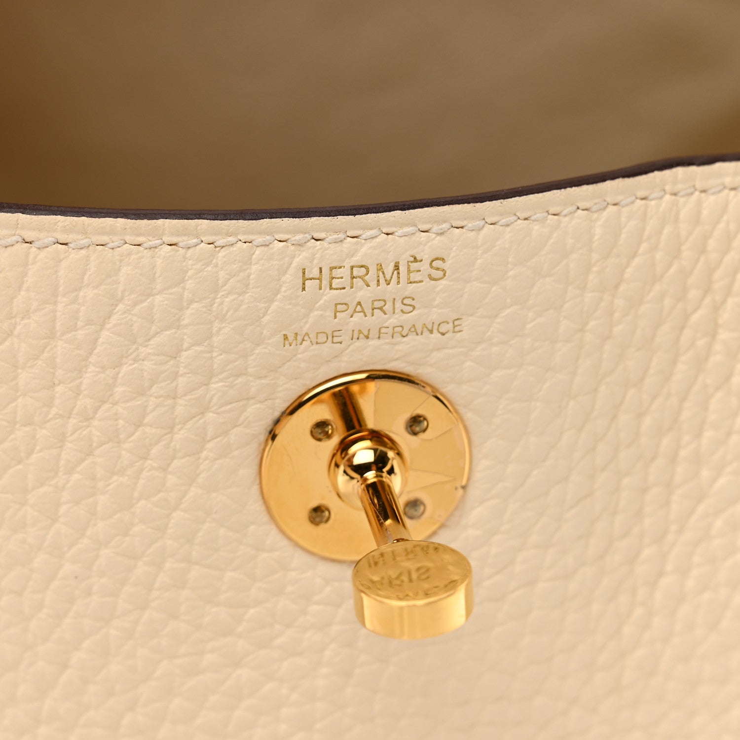 Hermes Taurillon Clemence Mini Lindy 20 Nata 6 of 11