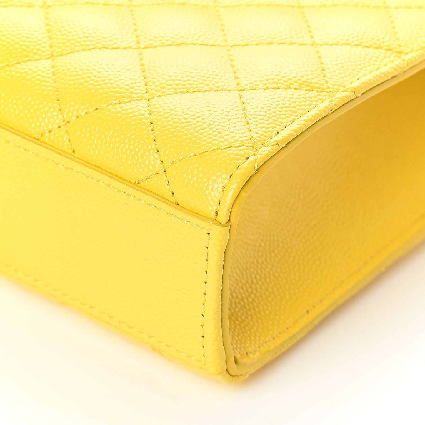 Grain De Poudre Textured Mixed Matelasse Triquilt Medium Monogram Satchel Mimosa