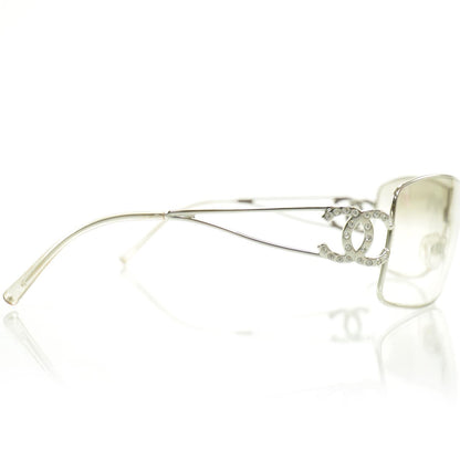 Chanel Crystal CC Logo Sunglasses 5 of 9