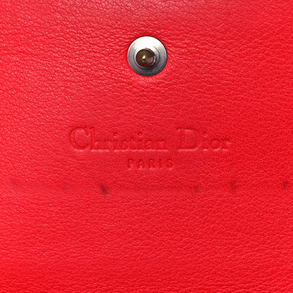 Christian Dior Patent Cannage Rendez-vous Chain Wallet Red 5 of 14